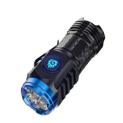 Three-Eyed Monster Mini Flashlight - German Thumb Mini Super Flashlight with 5 Modes, Rechargeable, High Lumens, and Waterproof in Pakistan