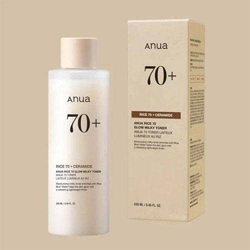 Anua Rice 70 Glow Milky Toner - 250ml Hydrating and Brightening Toner
