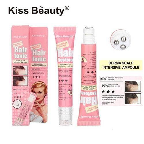 Kiss Beauty Derma Scalp Tonic Roll On 23ml for Hair Growth in Pakistan