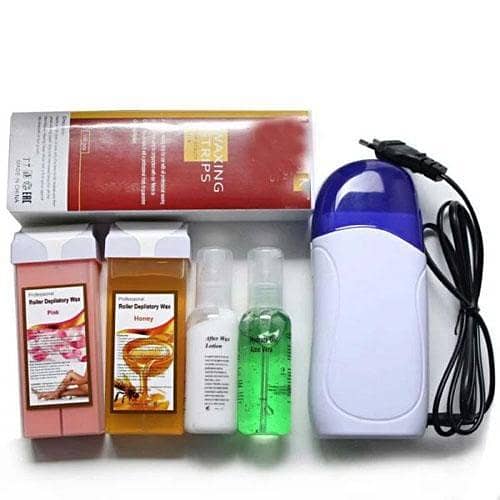 6-in-1 Roll-On Refillable Depilatory Wax Heater Kit for Hair Removal