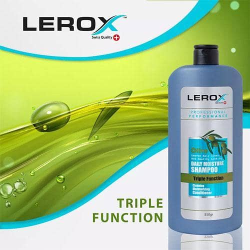Lerox Olive Daily Moisture Shampoo Triple Function 550g - Original