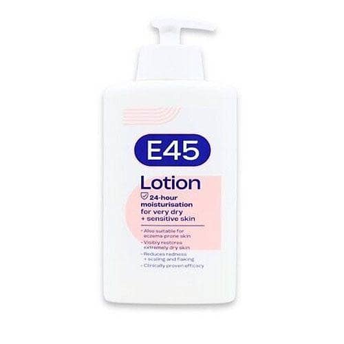 E45 Moisturising Lotion for Dry & Sensitive Skin, Reduces Redness (UK) 500ml - Available in Pakistan