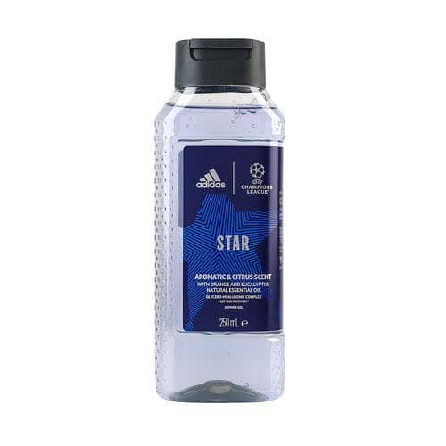 Adi-das Champions League Star Citrus and Aromatic Natural Essential Oil Shower Gel 250ml