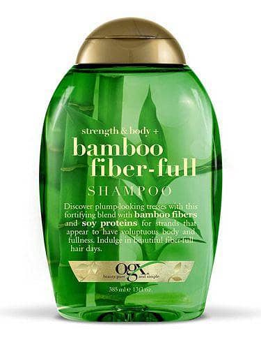 Ogx Strength & Body Bamboo Fiber-Full Shampoo 385ml - Imported