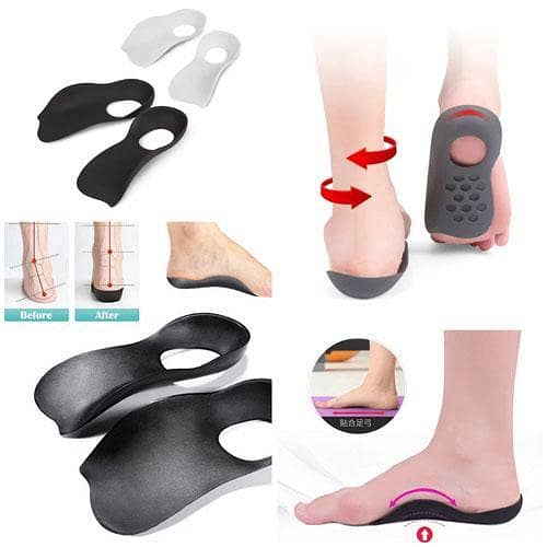 New High Quality Orthotics Flat Foot Health Sole Pad For Shoes Insert XO-Legs Orthopedic Insoles Arch Support Pad For Plantar Fasciitis 1Pair Feet Care in pakistan