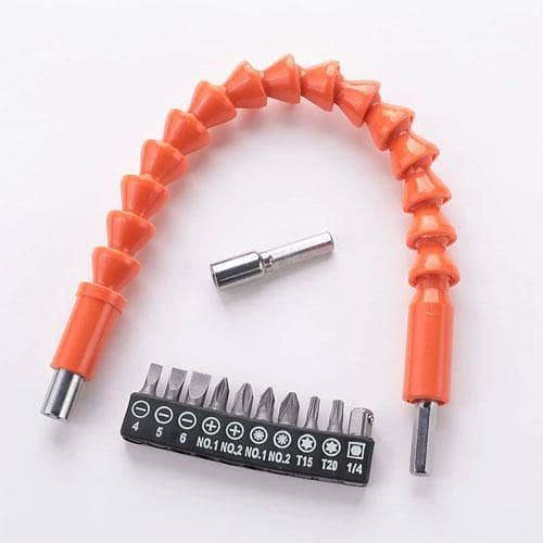 Cheston Flexible Drill Bit Extension Shaft with 10 Screwdriver Bits in Pakistan