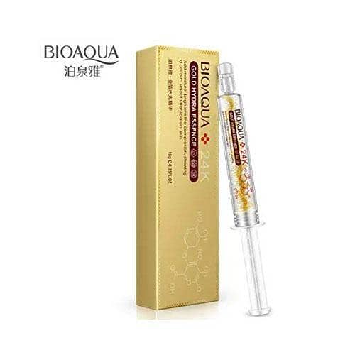 24K Gold Anti-Aging Injection Serum - Hydra Essence Collagen Liquid Serum for Face (10g)