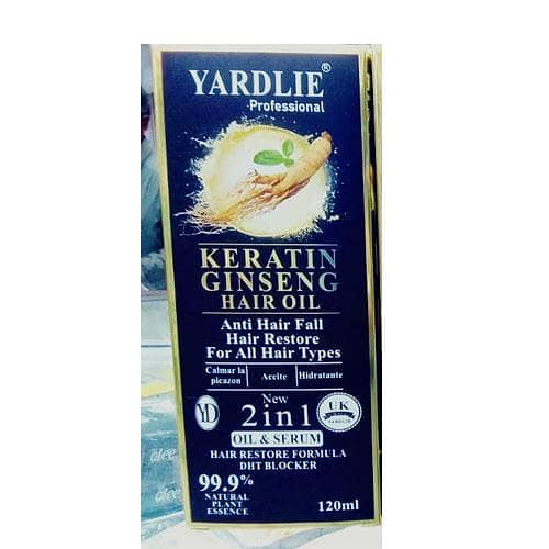 Yardlie Professional Keratin Ginseng 2-in-1 Hair Oil for Anti-Hairfall, 120ml