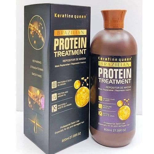 Keratine Queen Brazilian Protein Hair Straightening Treatment 800ml - Original in Pakistan