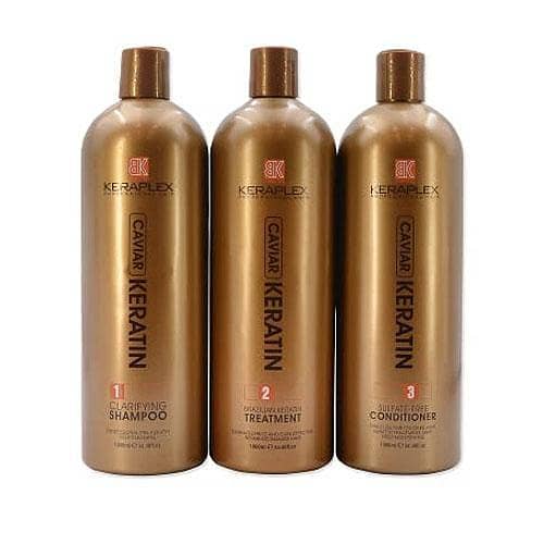 BK Keraplex Caviar Keratin Treatment Kit (1000ml) for Brazilian Hair Straightening in Pakistan