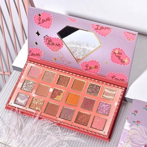 18-Color Cherry Blossom Eyeshadow Palette by KEVIN&COCO in Pakistan