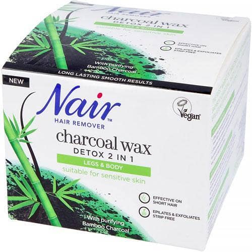 Nair Charcoal Wax Detox 2-in-1 Hair Remover 350ml