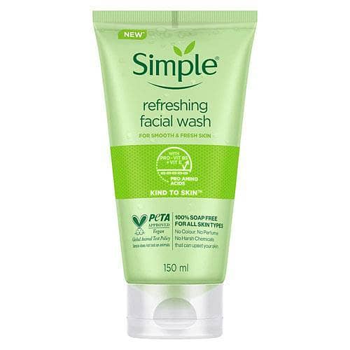 Simple Kind To Skin Refreshing Facial Wash 150ml - Available in Pakistan