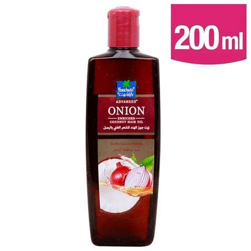 Parachute Advansed Onion Hair Oil for Hair Growth and Hair Fall Control | Enriched With Natural Coconut Oil & Vitamin E |Contains 0% Parabens Silicones and Sulphate - 200ml