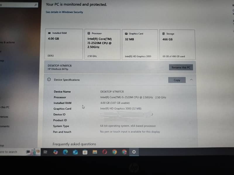 hp core i5 0