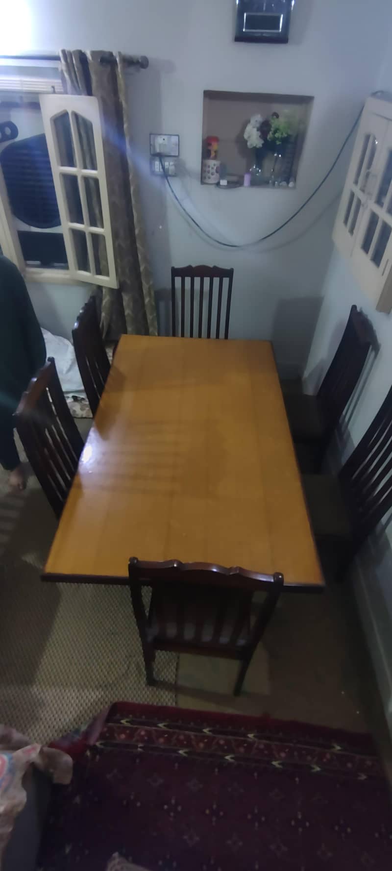 Sheesham Wood Dining Table with 6 Chairs 0