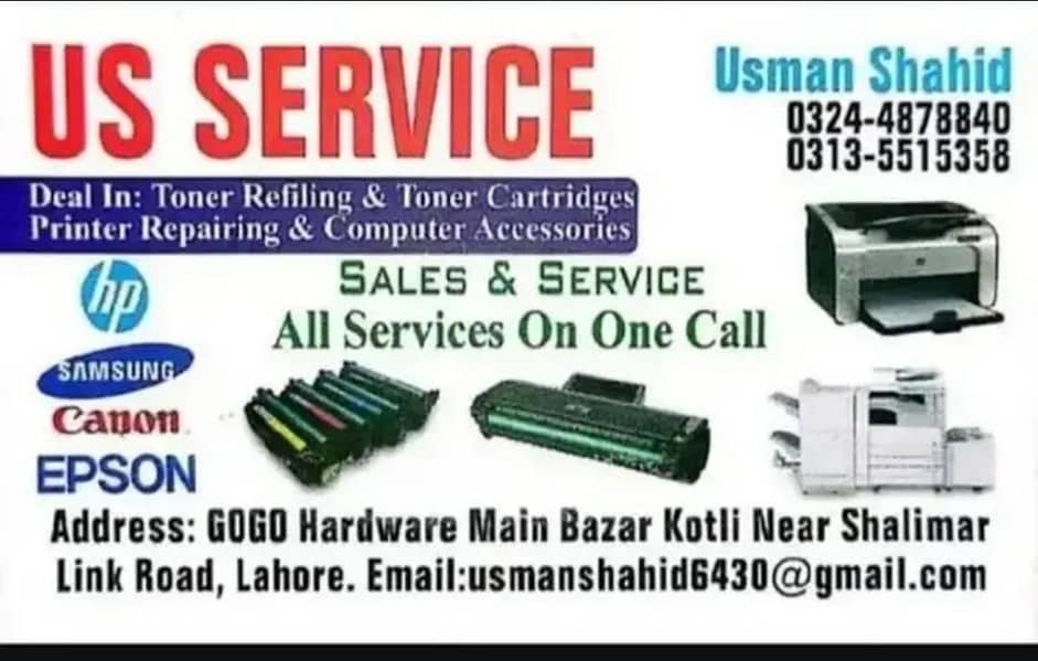 US printer service's 0