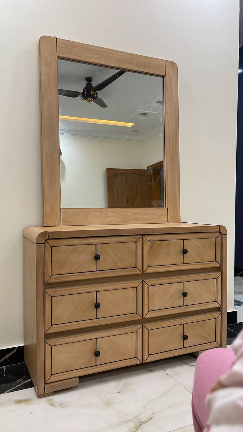 Solid Wooden Bed set 10/10 condition 2