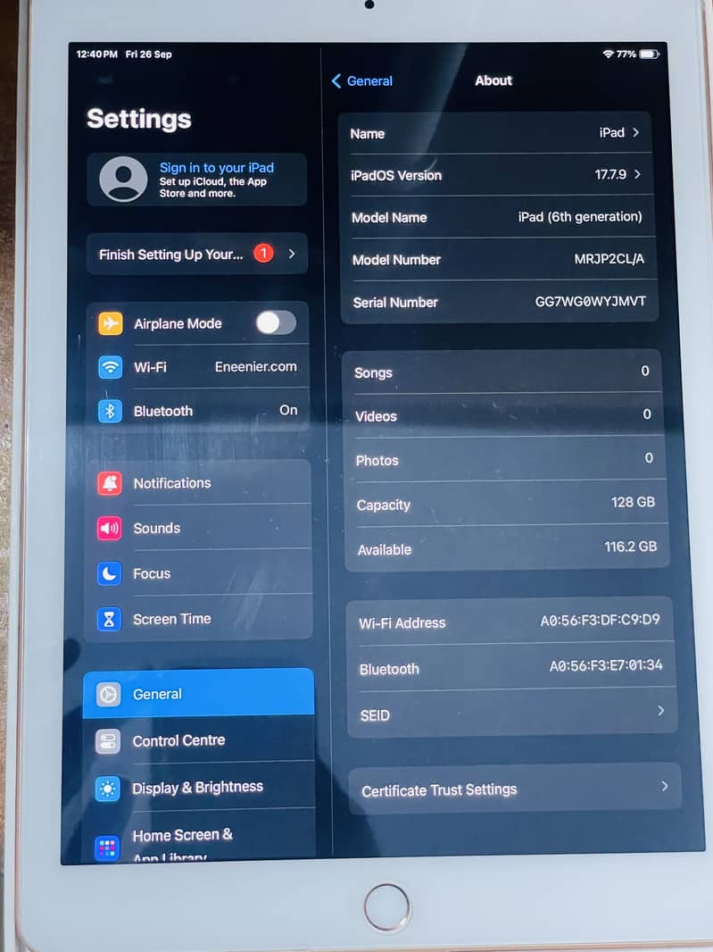 iPad 6th Generation With Box 5