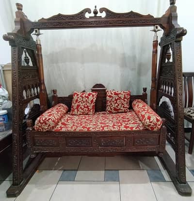 Chinyoti wooden swing (chinyoti jhula)