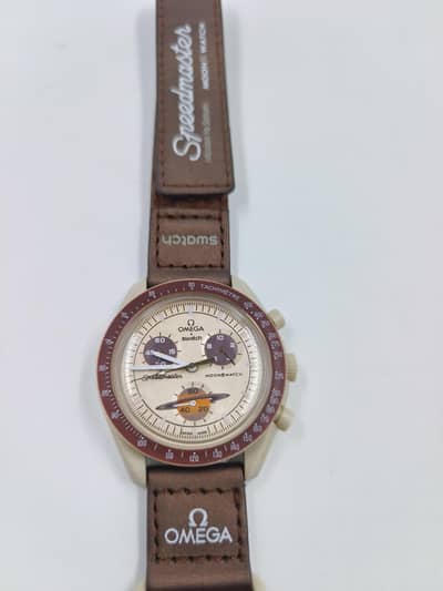 omega x swatch speed master watch