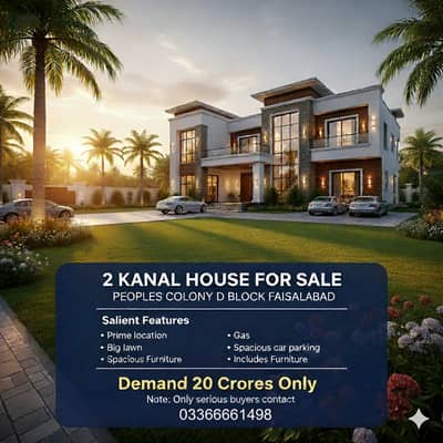 2 kanal house for sale