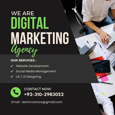 Tech Crown Co. Web development, graphics design,digital marketing