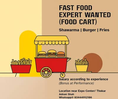 Shawarma, Burger Cook Required – Near Expo Center
