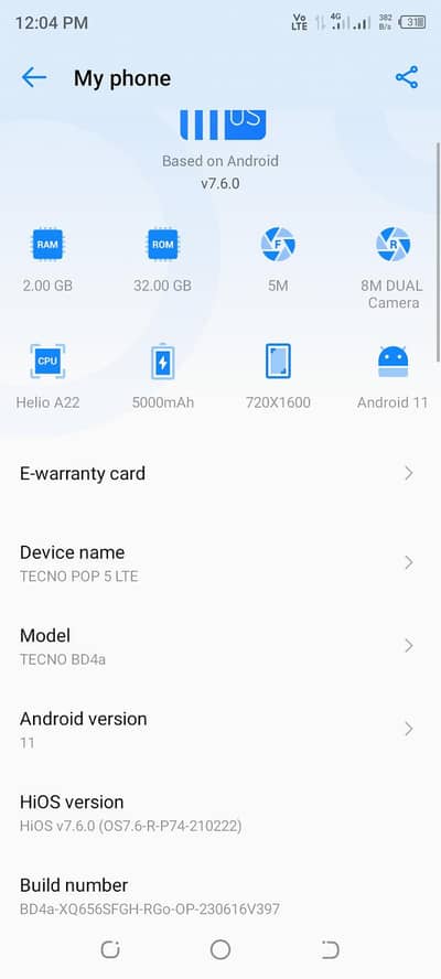 tecno pop 5 lite