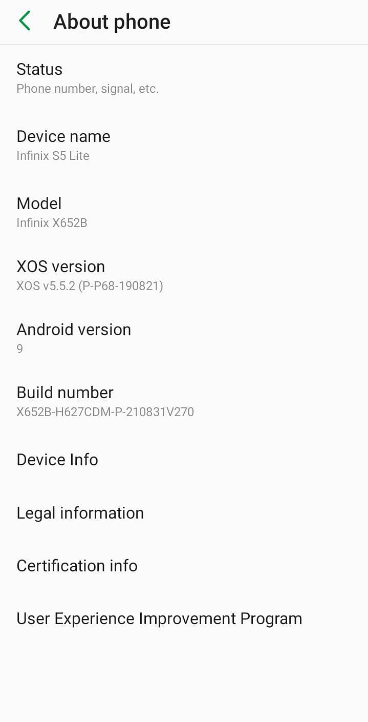 Infinix S5 7