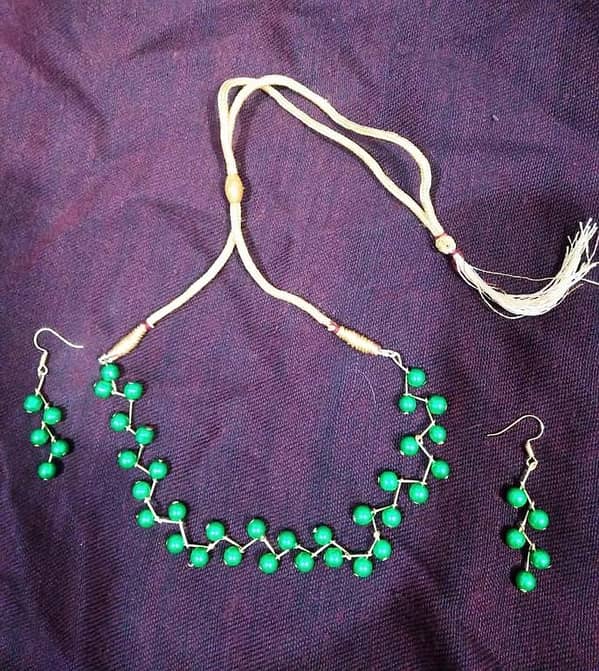 Set of 3 Fashionable Pearl Choker Necklaces with Matching Earrings for Women and Girls