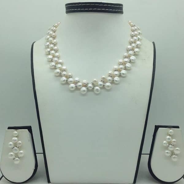 Pearl Necklace and Earrings Set for Girls - Original Display Picture