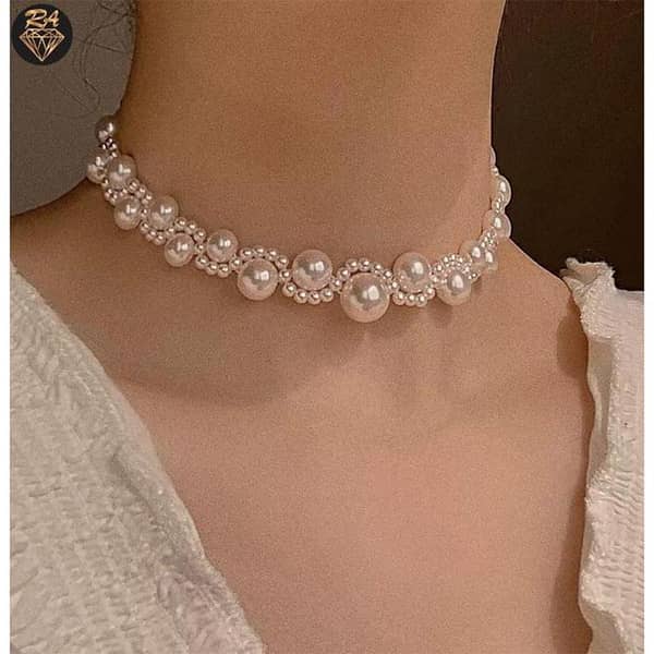 Pearl Necklace and Earrings Set for Girls - Original Display Picture