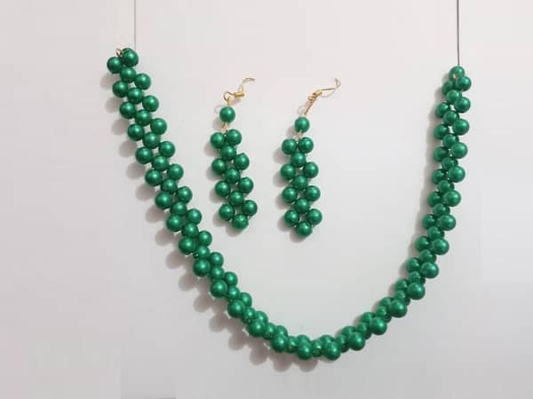 Girls' Pearl Necklace and Earring Set