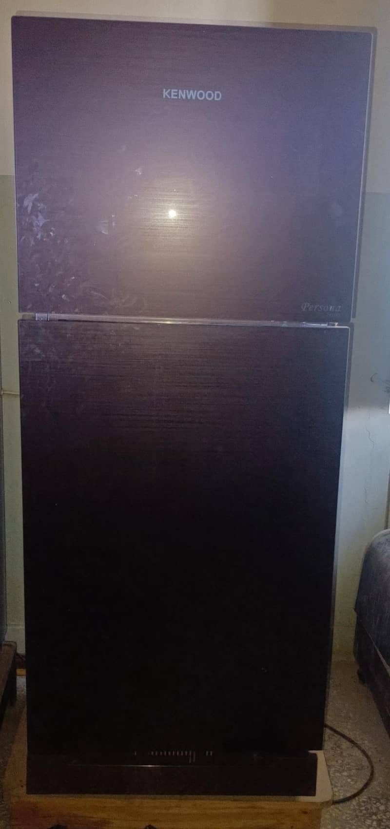 medium size used fridge in gray colour . . 0