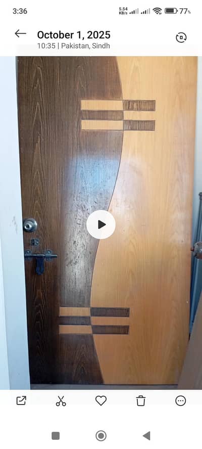 wooden door