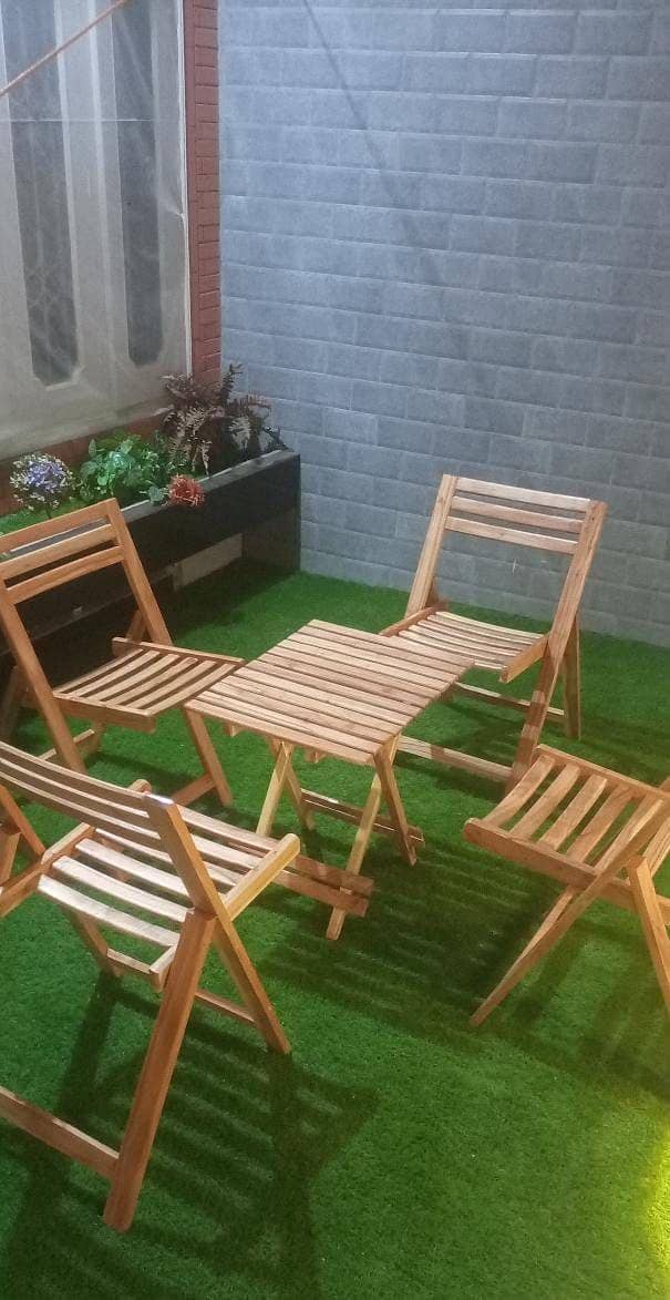 4 chair 1 table set 0