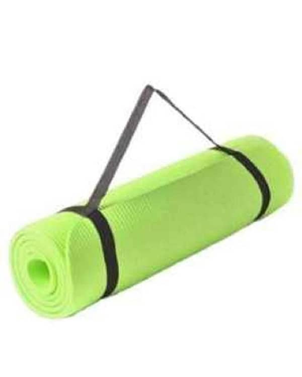 Green Yoga Mat - 10mm Thickness