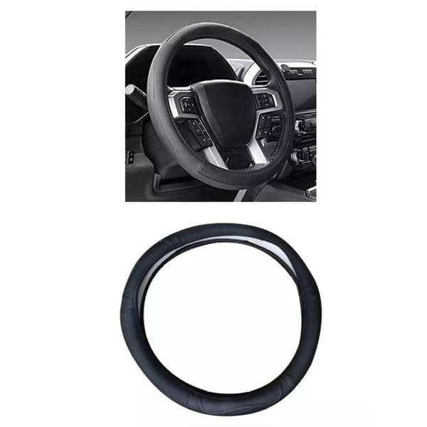 Car Leather Rite Steering Wheel Cover in Black for All Toyota Corolla Models