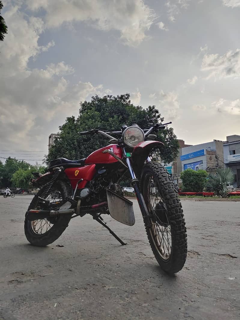 Modified Sports Look Attractive And Beautiful Bike(Cafe Racer Trail) J ...