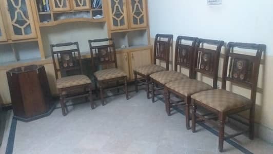 chionoti wooden dining table with 6 chairs