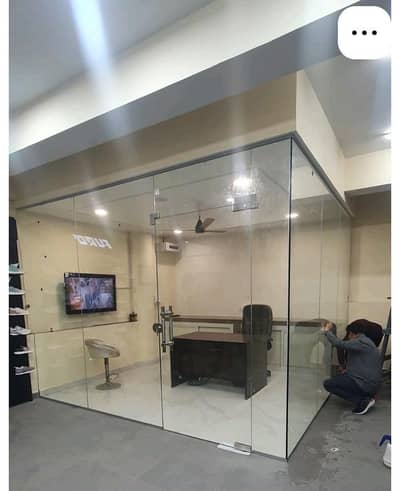 12mm glass door work with aluminum