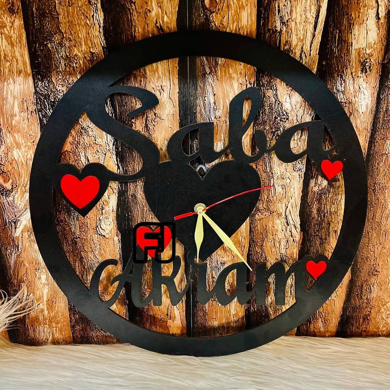 Wall Clock With Customised Your Name 2