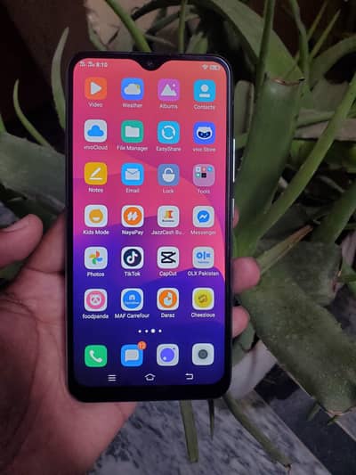 Vivo y17 8/256  lush condition with box nd back cover