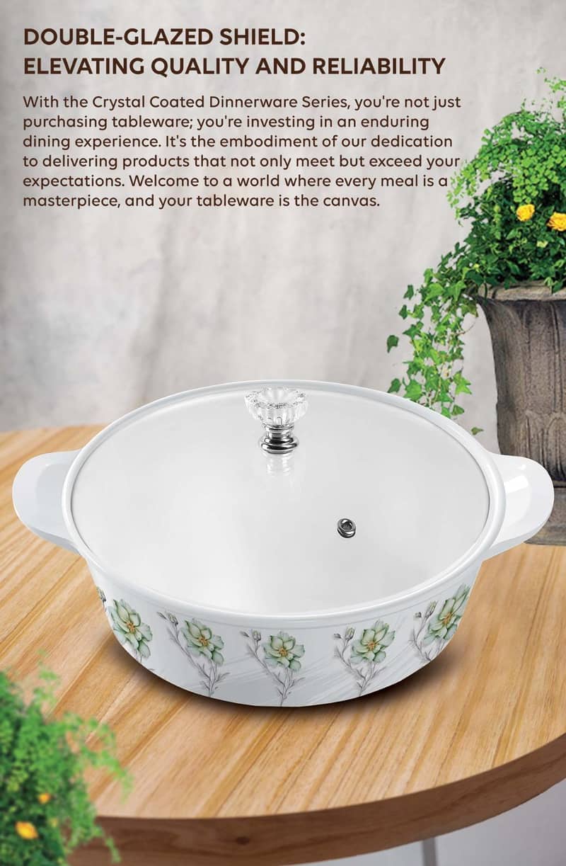 dinner set double glazed 12