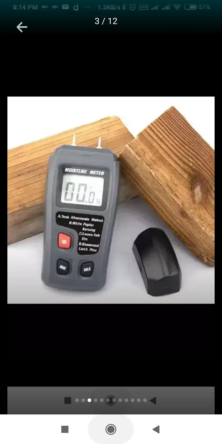 Digital Wood Moisture incubator Meter for Woodworking Wood — photo 2