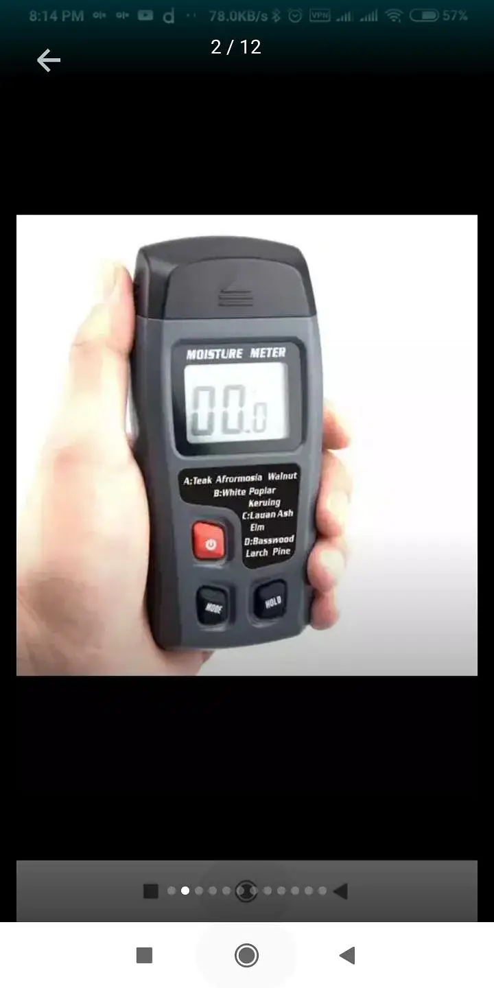 Digital Wood Moisture incubator Meter for Woodworking Wood — photo 3