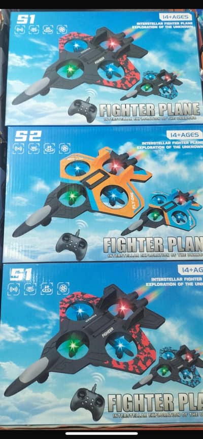 Flying fighter plane