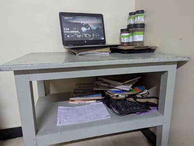 oak Wooden Table with Dressing