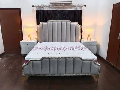 Double bed/king size bed/dressing table/bed set/Poshish bed/furniture